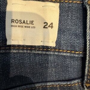 Hudson NWT Rosalie high waist, wide leg jean